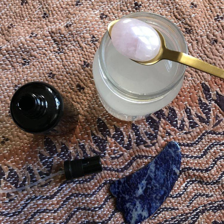 DIY magnesium olie med rosakvarts - Calmlish
